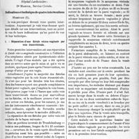 0056 - Page 57 - Partie scientifique. Clinique chirurgicale, Hôpital Lariboisière : Dr Marion. Indications et technique de quatre interventions
