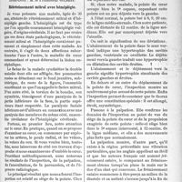 0100 - Page 101 - Partie scientifique. Clinique médicale, Hôtel-Dieu : M. le Professeur Gilbert. Rétrécissement mitral avec hémiplégie