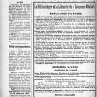 0137 - Page 138-XXVI - Avis / Petite correspondance / Vient de paraitre