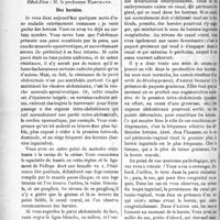 0149 - Page 150 - Partie scientifique. Clinique chirurgicale, Hôtel-Dieu : M. le professeur Hartmann. Des hernies