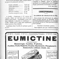 0165 - Page 166-XII - Partie scientifique. Notes de pratique quotidienne. L’otite post-grippale / Correspondance. Les médecins des chemins de fer de l’Etat [Dr Laurans]