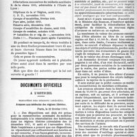 0261 - Page 262 - Partie médico-militaire. Au front et à l’arrière. Les affectations des santards aux armées / Documents officiels. A l’officiel. Avances aux médecins des régions libérées