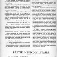 0327 - Page 328 - Partie professionnelle. France Amérique latine. La troisième semaine de l’Amérique latine / Partie médico-militaire. Au front et à l’arrière. La réquisition militaire des médecins civils