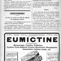 0331 - Page 332-XII - Avis / Correspondance. La mise en congé avec solde des officiers de complément blessés