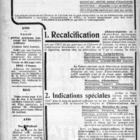 0337 - Page 338-II - Avis. Tarif général minimum raisonné des honoraires médicaux. / Don / Avis. Sou Médical