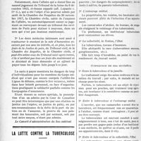 0361 - Page 362 - Partie professionnelle. Jurisprudence. La prescription d’un an pour les honoraires médicaux dans les accidents du travail / La lutte contre la tuberculose. A propos de la déclaration obligatoire