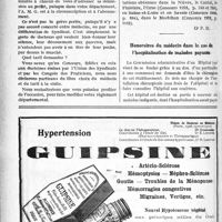 0389 - Page 390-VI - Correspondance. Relèvement du tarif de l’A. M. G / Honoraires du médecin dans le cas de l’hospitalisation de malades payants