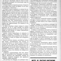 0404 - Page 405 - Partie scientifique. A travers la presse. La céphalée traumatique ou le syndrome céphalalgique / Les accidents aigus de l’alcoolisme, formes et traitement / Notes de pratique quotidienne. Une analyse simplifiée du suc gastrique