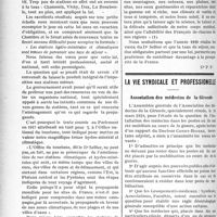 0415 - Page 416 - Partie professionnelle. Economie hydrologique. La taxe de séjour / La vie syndicale et professionnelle. Association des médecins de la Gironde