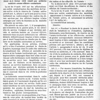 0460 - Page 461 - Partie médico-militaire. Documents officiels. Décret du 4 février 1919 relatif aux médecins mobilisés comme officiers combattants