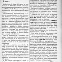 0478 - Page 479 - Propos du jour. A l’Association générale des médecins de France. La candidature du Dr Bellencontre à la Présidence. L’oeuvre de la Caisse d'assistance médicale de guerre [J. Noir]