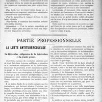 0538 - Page 539 - Partie scientifique. Bibliographie critique. Ophtalmologie de guerre, par C. Duverger et E. Velter, chez Maloine et fils, éditeurs, Paris 1919 / Partie professionnelle. La lutte antituberculeuse. La déclaration obligatoire de la tuberculose et la grande presse