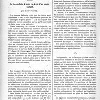 0571 - Page 572 - Partie scientifique. Thérapeutique chirurgicale. De la conduite à tenir vis-à-vis d’un coude ballant, par le Dr Fiévez