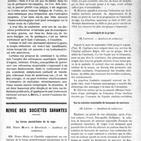0580 - Page 581 - Partie scientifique. Clinique chirurgicale, Hôtel-Dieu de Toulouse : M. J. -P. Tourneux. Le prolapsus de la muqueuse urétrale / Revue des sociétés savantes. La forme paralytique de la rage, (MM. Pierre Marie et Chatelin. — Académie de médecine) / La méningite de la grippe, (M. Capitan. — Académie de médecine) / Sur la solution injectable de benzoate de mercure, (M. Léger. — Académie de médecine)