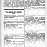0625 - Page 626 - Partie scientifique. Clinique médicale, Hospice de la Salpêtrière : M. le professeur Pierre Marie. Des myopathies / Physiologie pathologique. Considérations générales sur l’interprétation de la pression artérielle avec les données de l’appareil de Pachon, par le Docteur Ed. Crouzel