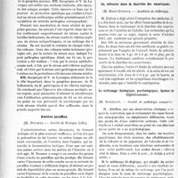 0629 - Page 630 - Partie scientifique. Revue des sociétés savantes. La gangrène gazeuse, sa pathogénie et l'application de la sérothérapie, (MM. Sacquépée et Vezeau de Lavergne (Société médicale des hôpitaux) / Amidon paraffiné, (M. Doumer. — Société de Biologie. Lille) / La salieaire dans la diarrhée des nourrissons, (M. Henri Dufour. — Académie de médecine) / Le métissage (biologique, psychologique), facteur de dégénérescence, (M. Bérillon. — Société de pathologie comparée)