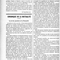 0641 - Page 642 - Partie professionnelle. Assistance médicale gratuite. Dans le Finistère / Chronique de la mutualité. La loi des pensions et la Mutualité
