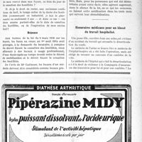 0660 - Page V-661 - Correspondance. Prorogation des baux / Honoraires médicaux pour un blessé du travail hospitalisé