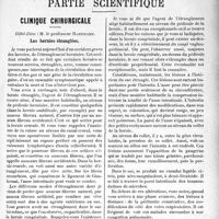 0666 - Page 667 - Propos du jour. Le Banquet de l’Association Générale [J. Noir] / Partie scientifique. Clinique chirurgicale, Hôtel-Dieu : M. le professeur Hartmann. Les hernies étranglées