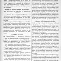 0673 - Page 674 - Partie scientifique. Revue des sociétés savantes. La technique vaccinale pour la lutte anti-variolique, (M. Camus. — Académie de médecine) / Résultats de fractures soignées en Allemagne, (MM. Bréchot et R. Massart. — Académie de médecine) / Le problème du cancer, (M. Auguste Lumière. — Académie de médecine) / La grippe chez les tuberculeux, (M. P. -J. Ménard. — Société médicale des hôpitaux) / Blessures et fistules recto-uréthrales, (M. R. Le Fur. — Société des chirurgiens de Paris)