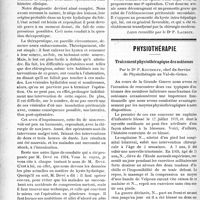 0719 - Page 720 - Partie scientifique. Clinique médicale, Hôpital Saint-Antoine : M. le professeur Chauffard. L’échinococcose péritonéale secondaire / Physiothérapie. Traitement physiothérapique des ostéomes, par le Dr P. Kouindjy
