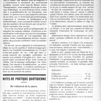 0724 - Page 725 - Partie scientifique. Notes de pratique quotidienne. Du traitement de la chorée