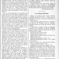 0740 - Page 741 - Partie professionnelle. La vie syndicale et professionnelle. Le syndicalisme médical / Un Syndicat réalisateur