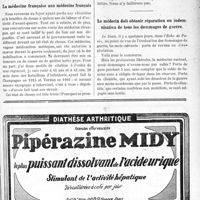 0756 - Page V-757 - Demandes et Offres / Correspondance. La médecine française aux médecins français / Le médecin doit obtenir réparation ou indemnisation de tous les dommages de guerre