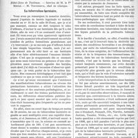 0763 - Page 764 - Partie scientifique. Clinique chirurgicale, Hôtel-Dieu de Toulouse. — Service de M. le Pr Mériel. – M. Tourneux. La tuberculose herniaire