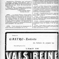 0803 - Page 804-IV - Office de Renseignements du « Concours » / Avis. Financière Médicale. Assemblée générale extraordinaire / Demandes et Offres / Avis