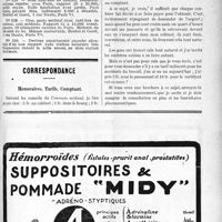 0804 - Page V-805 - Office de Renseignements du « Concours ». Financière Médicale. Assemblée générale extraordinaire / Correspondance. Honoraires. Tarifs. Comptant