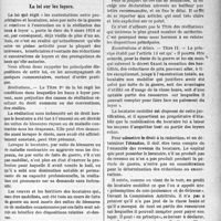 0826 - Page 827 - Partie professionnelle. Législation pratique. La loi sur les loyers