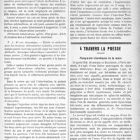 0870 - Page 871 - Partie scientifique. Faits cliniques. Abcès de fixation dus à l’adrénaline, par Jean Félix / Les vomisseurs / A travers la presse. Phlegmons nécrotiques de la main [(Paris médical)]