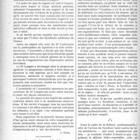 0875 - Page 876 - Partie professionnelle. La vie syndicale et professionnelle. L’Assemblée générale du Syndicat des médecins de la Seine / Le syndicalisme médical