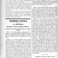 0939 - Page 942 - Partie professionnelle. Les honoraires médicaux. Un point de vue / Documents officiels. A l'officiel. Questions et réponses médico-militaires, L’indemnité médicale mensuelle dans les régions / Affectation des étudiants mobilisés / Admissions à l’école de santé navale