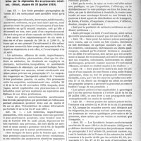 0984 - Page 987 - Partie professionnelle. Médecine sociale. La répression des avortements criminels / Proposition de loi tendant à combattre la dépopulation par la répression des avortements criminels. (Sénat, séance du 28 janvier 1919)