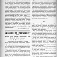 0989 - Page 992 - Partie professionnelle. La vie syndicale et professionnelle. Le syndicalisme médical / La réforme de l’enseignement. Exposé d’une méthode « taylorienne» pour la refonte de nos concours, par le Dr F. Cathelin