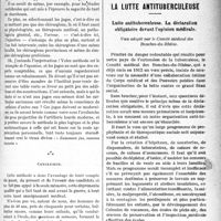 0996 - Page 999 - Partie professionnelle. La réforme de l’enseignement. Exposé d’une méthode « taylorienne» pour la refonte de nos concours, par le Dr F. Cathelin / La lutte antituberculeuse. Lutte antituberculeuse. La déclaration obligatoire devant l’opinion médicale. Voeu adopté par le Comité médical des Bouches-du-Rhône