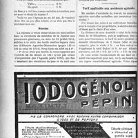 0999 - Page 1002-XXII - Correspondance. Honoraires d’expertise en matière criminelle / Tarif applicable aux accidents agricoles