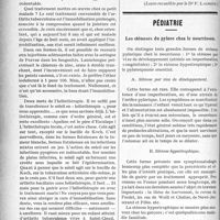 1021 - Page 1024 - Partie scientifique. Clinique chirurgicale, Hôpital des Enfants-Malades : M. le Professeur A. Broca. II, Arthrite tuberculeuse : examen d’un genou / Pédiatrie. Les sténoses du pylore chez le nourrisson. A. Sténose par vice de développement / B. Sténose hypertrophique