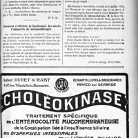 1060 - Page VII-1063 - Correspondance. Pour la création d’un Syndicat / Comment s’effectue la liquidation des stocks d’appareils de mécanothérapie