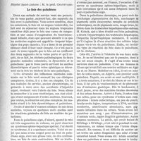 1063 - Page 1066 - Partie scientifique. Clinique médicale, Hôpital Saint-Antoine : M. le prof. Chauffard. Le foie des paludéens