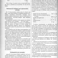 1075 - Page 1078 - Partie scientifique. A travers la presse. La prescription des alcalins dans les maladies de l’estomac [Progrès médical] / Traitement de l’épilepsie par la galvanisation cervicale [Journ. des Prat] / Trichophyties post-vaccinales [(Paris médical)] / Hoquet par hémorrhagie méningée au cours d’une néphrite hypertensive [(Gaz. des hop)]