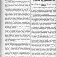 1083 - Page 1086 - Partie professionnelle. Chronique des accidents du travail. Un barème officiel pour l’appréciation des incapacités des blessés civils et militaires / La lutte antituberculeuse. La déclaration obligatoire devant l’opinion médicale