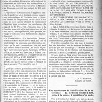 1084 - Page 1087 - Partie professionnelle. La lutte antituberculeuse. La déclaration obligatoire devant l’opinion médicale / Une conséquence de la déclaration de la tuberculose. — La Médecine conduit à tout, même à la Misère, à condition d’en sortir