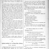 1132 - Page 1135 - Partie professionnelle. La vie syndicale et professionnelle. II, Syndicat des Médecins de Castres, Séance du 7 juin / III, Syndicat médical de la Basse-Isère (Drôme)