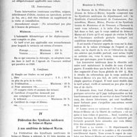 1133 - Page 1136 - Partie professionnelle. La vie syndicale et professionnelle. III, Syndicat médical de la Basse-Isère (Drôme) / IV, Fédération des Syndicats médicaux de Seine-et-Marne