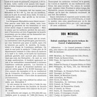 1138 - Page 1141 - Partie professionnelle. Chronique de la mutualité. Les rabais aux Sociétés mutuelles / Sou médical. Extrait analytique des procès-verbaux du Conseil d’administration