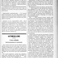 1140 - Page 1143 - Partie professionnelle. Sou médical. Extrait analytique des procès-verbaux du Conseil d’administration / Automobilisme. L’auto médicale. Perfectionnements et nouveautés