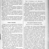 1174 - Page 1177 - Partie scientifique. A travers la presse. Entéronévrites et arythmies de l’intestin / Grippe et chirurgie [(Presse médicale)] / Bibliographie critique. Revue des Thèses. Contribution préliminaire à une nouvelle étude de la Barégine (Actions diastasiques. Conséquences cliniques possibles), par J. Dufrénoy et R. Molinéry / Une nouvelle médication bromurée, par le Dr Toulan